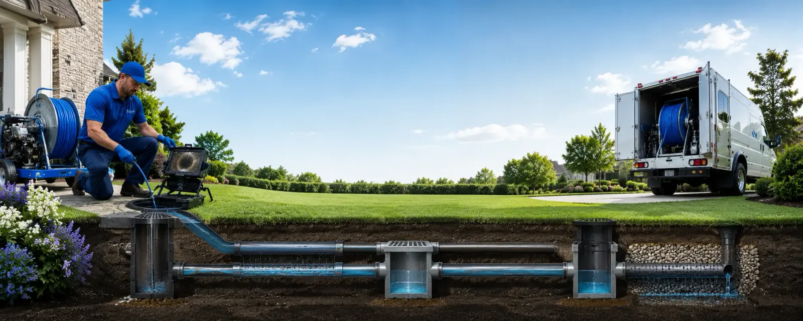 Outdoor drain cleaning information for Overbrook, KS